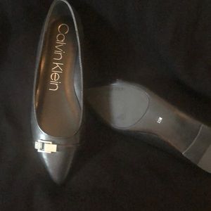 Calvin Klein black dress flat